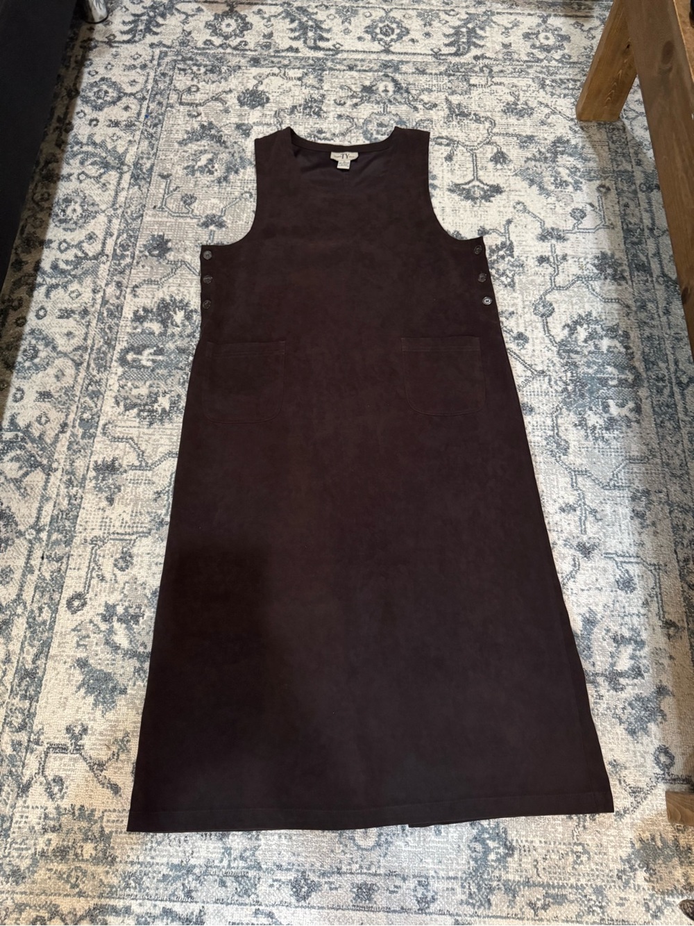 Sleeveless Dark Brown (Maxi) Pinafore Dress